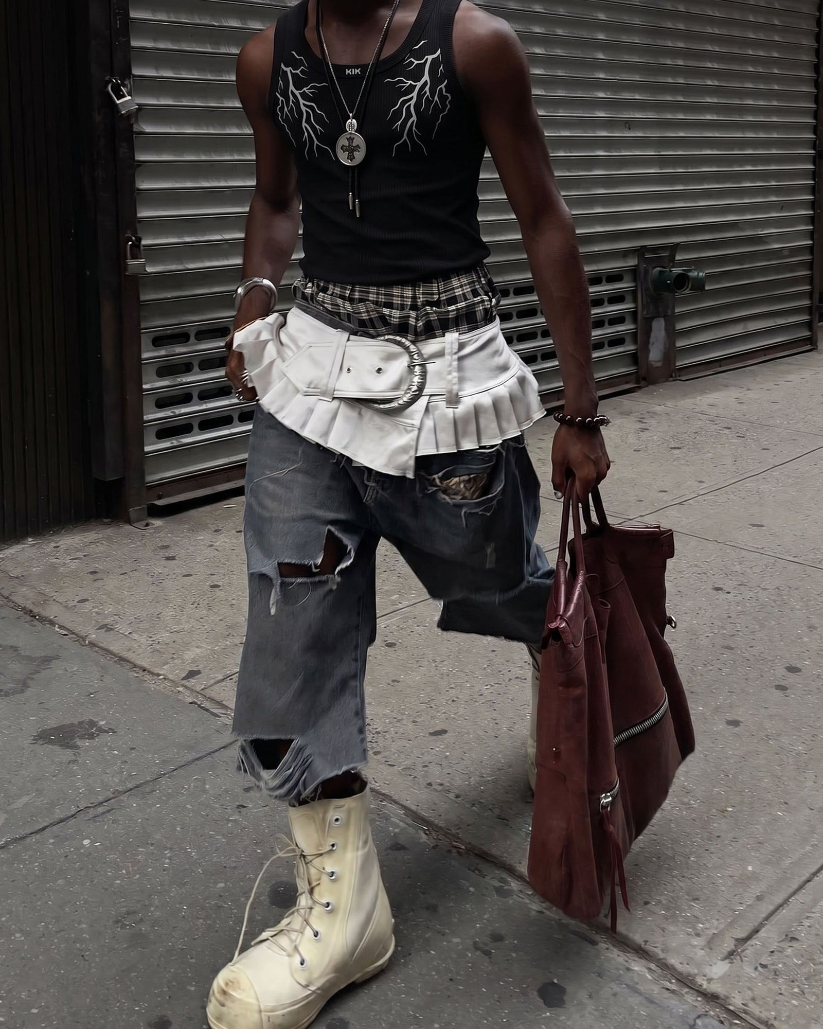 LIGHTNING Series | Street Style Ribbed Tank Top